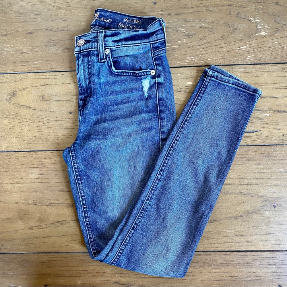 7 For All Mankind The Ankle Skinny Jeans Size 24